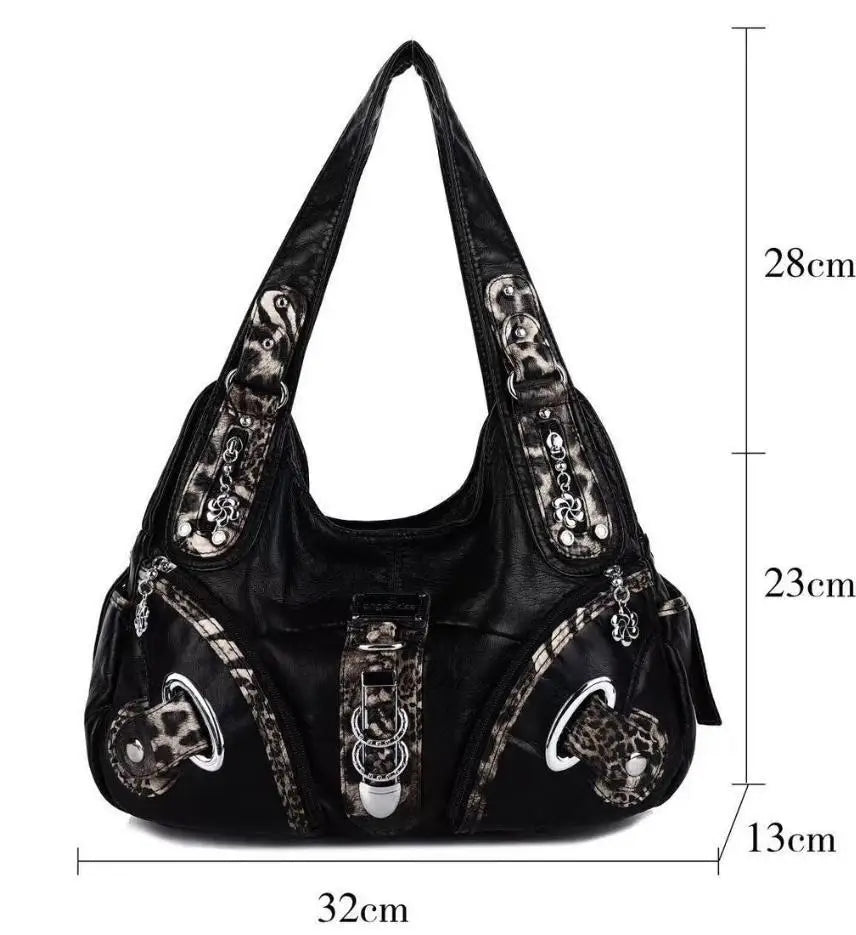 Women Handbags Fashion Shoulder Bag Large Tote Top-Handle Shopping Pack Multifunctional Satchel Lady Hobos Big Purse
