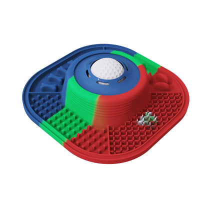 Silicone Slow Feeder Dog Bowl Anti-Choking Pet Eating Dish Food-Grade Non-Slip Puppy Slow Food Feeder Plate for Medium Large Dog