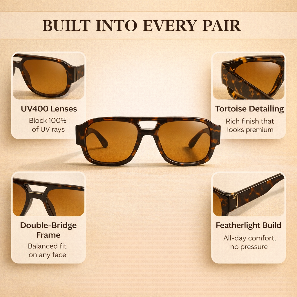 Goldcrest Aviator Sunglasses
