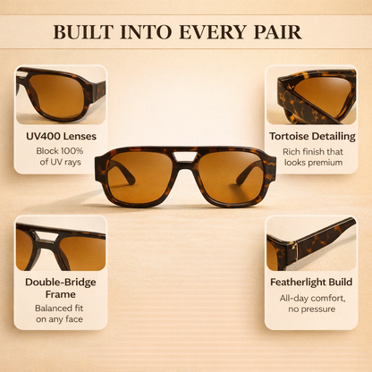 Goldcrest Aviator Sunglasses