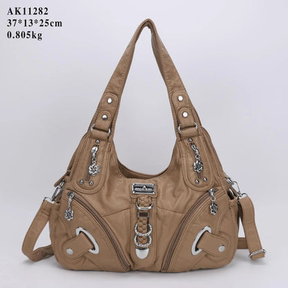 Women Handbags Fashion Shoulder Bag Large Tote Top-Handle Shopping Pack Multifunctional Satchel Lady Hobos Big Purse