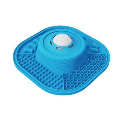 Silicone Slow Feeder Dog Bowl Anti-Choking Pet Eating Dish Food-Grade Non-Slip Puppy Slow Food Feeder Plate for Medium Large Dog