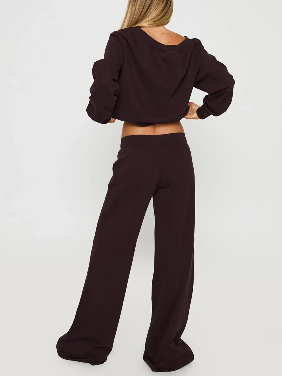 Women‘S off the Shoulder Long Sleeve Jumper & Pants, 2 Piece Set Casual Fashion Set Fall Basic Sweatsuit Outfits, Jumper Suit, Womenswear, Sweatshirt, Clothes, Lady